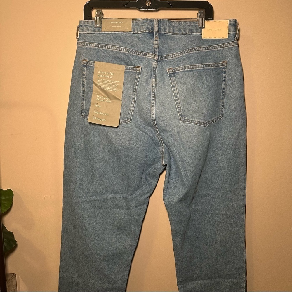 Everlane The Curvy Cheeky Jean High Rise Blue Denim Size 33R - Picture 8 of 11
